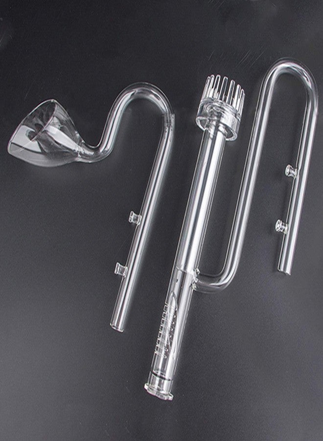 Hamiledyi Aquarium Glass Lily Pipe Set Lily Surface Skimmer Inflow and Lily Outflow for Aquarium Filter Tubing Freshwater Fish Planted Aquarium Tank - Image 1